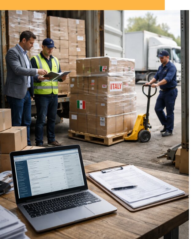 Доставка грузов из Италии: морские и авиаперевозки от 18560