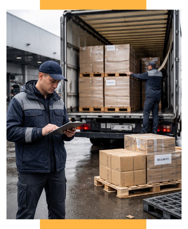 Доставка грузов из Беларуси от 15467 р. логистика СетСервис-Трц