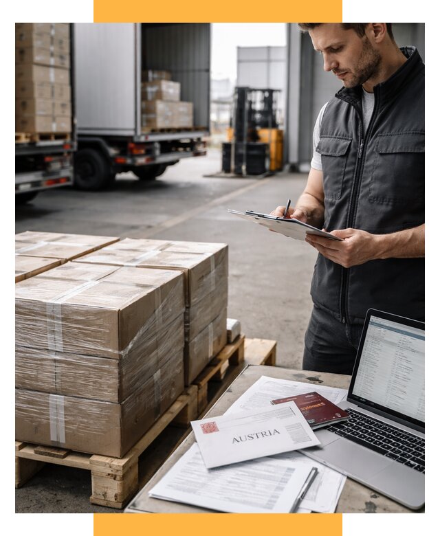 Доставка в Австрию от 67022 р. Логистика и экспорт СетСервис-Трц