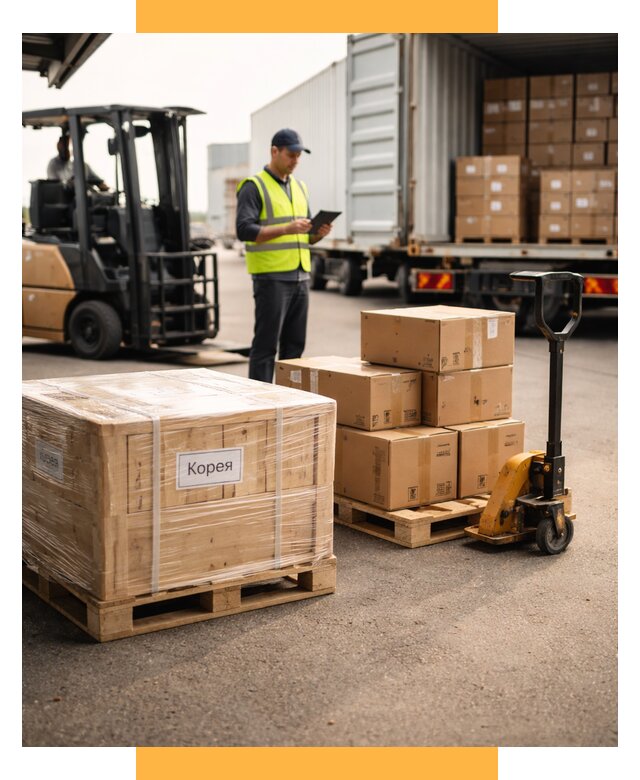 Доставка грузов в Корею из России от 36089 р. | СетСервис-Трц