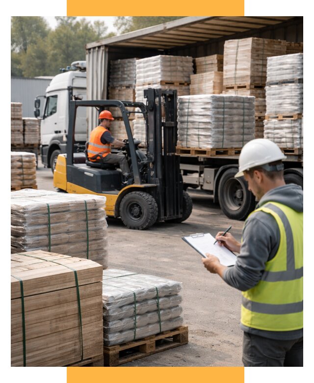 Перевозка строительных материалов от 5671 р. | СетСервис-Трц