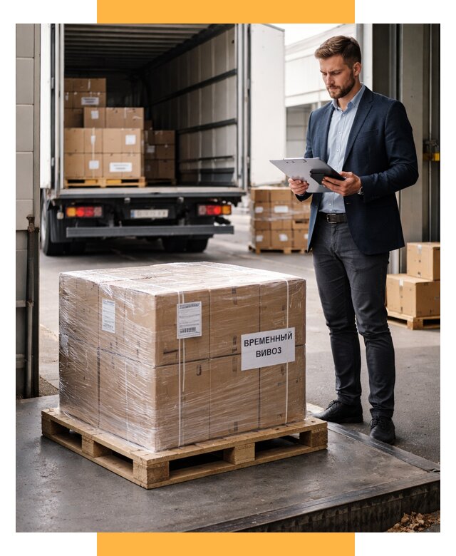 Временный вывоз товаров под ключ от 8249 р. | СетСервис-Трц