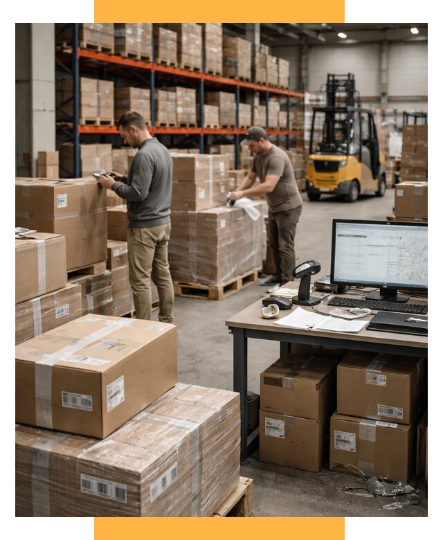 Склад консолидации в Европе от 6702 р., услуги СетСервис-Трц